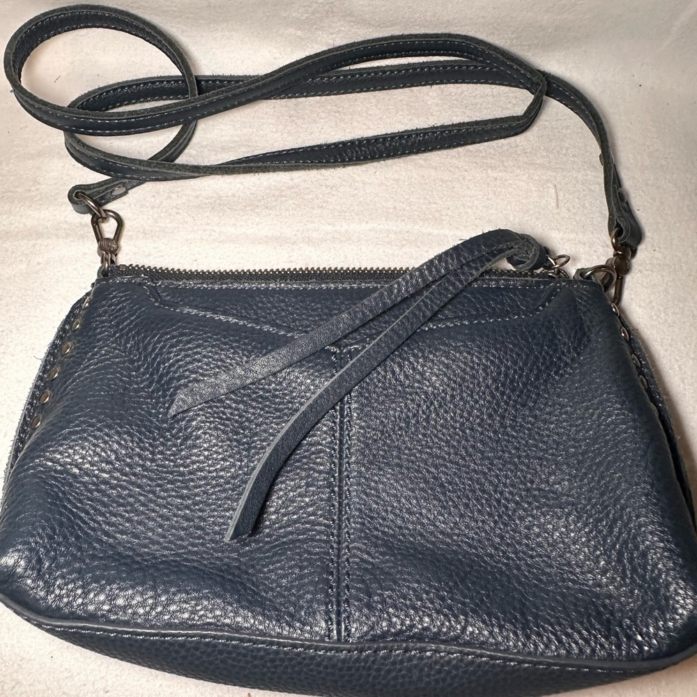 The Sak Dark Blue Leather Crossbody Bag